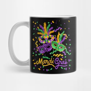 Mardi Gras Masquerade Mask Bead Parade Women Men Kids Mug